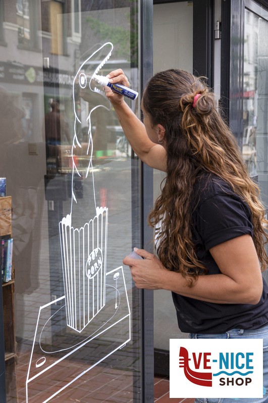 altri PENNARELLO A GESSO LIQUIDO SINGOLO, PUNTA GRANDE 7-15 MM, COLORE BIANCO IN BLISTER BL-SMA720-WT SECURIT - immagine 2