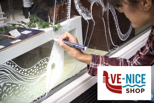 altri SET 2 PENNARELLI A GESSO LIQUIDO RESISTENTI ALL'ACQUA, PUNTA MEDIA 2-6 MM A SCALPELLO, COLORE BIANCO BL-SMA610-WT SECURIT - immagine 2