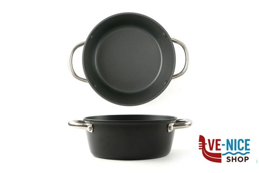 antiederente PERFECT CHEF-CASSERUOLA 2 MANICI CM.24 - MANICI INOX IMPORT COTTURA