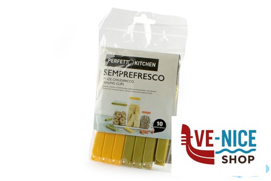 plastica PERFETTO-PINZA CHIUDI PACCO CONFEZIONE 10 PEZZI 29010 LA PIACENTINA - immagine 3