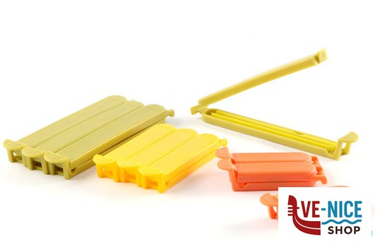 plastica PERFETTO-PINZA CHIUDI PACCO CONFEZIONE 10 PEZZI 29010 LA PIACENTINA