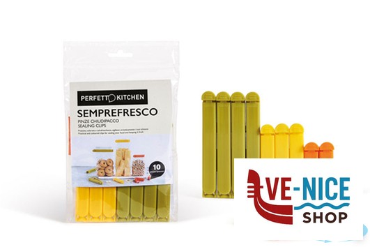 plastica PERFETTO-PINZA CHIUDI PACCO CONFEZIONE 10 PEZZI 29010 LA PIACENTINA - immagine 2