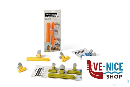 plastica PERFETTO-PINZA CHIUDI PACCO CONFEZIONE 3 PEZZI 29011 LA PIACENTINA - immagine 2