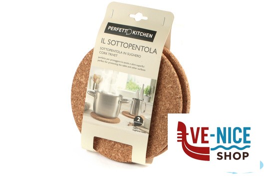 altri PERFETTO-SOTTOPENTOLA SUGHERO CONFEZIONE 2PEZZI CM18,5X1H 29019 LA PIACENTINA - immagine 4