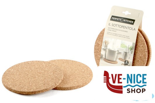 altri PERFETTO-SOTTOPENTOLA SUGHERO CONFEZIONE 2PEZZI CM18,5X1H 29019 LA PIACENTINA - immagine 3