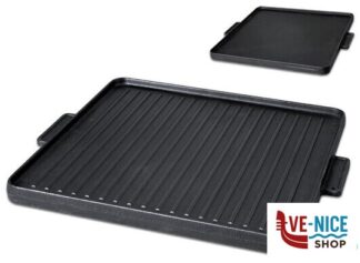 altre pentole PIASTRA COTTURA GHISA -DOUBLE FACE- LISCIA E ONDULATA CM 38X38 ILSA