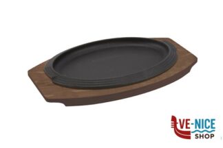 servizi PIATTO GHISA OVALE SERVIRE MISURA INTERNA PIATTO GHISA CM 23X14 MISURA ESTERNA PIATTO CM 27X18,5 MISURA ESTERNA VASSOIO CM 31X19,5  BASIC 0482MB28GCV ILSA