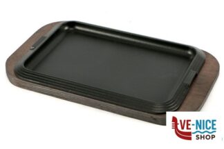 servizi PIATTO GHISA RETTANGOLARE SERVIRE MISURA INTERNA PIATTO GHISA CM 25X17 MISURA ESTERNA PIATTO 29,5X21,5 MISURA ESTER VASSOIO CM 35X22 BASIC 0484MB30GCV ILSA