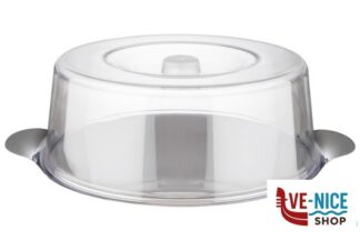 porta torta/formaggio PIATTO TORTA INOX CM 30XH.11 CON COPERCHIO POLISTIRENE 00065 APS ASSHEUER POTT GMBH E CO KG