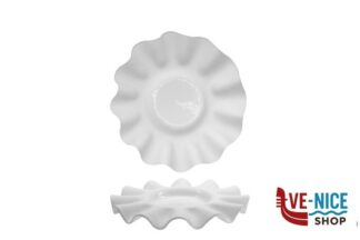 ceramica PIERROT - PIATTO VETRO BIANCO TONDO CM 25 INTERNO CM 10 IMPORT TAVOLA PROFESSIONAL