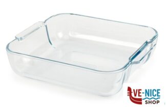 vetro PIREX - TEGLIA QUADRA FRIGGITRICE AD ARIA CM 25X21XH.6 LT.2 ARC INTERNATIONAL COOKWARE