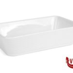 pirofile PIROFILA BIANCA RETTANGOLARE  20,3X13X5  CM.   1153H-C207-8 IMPORT COTTURA