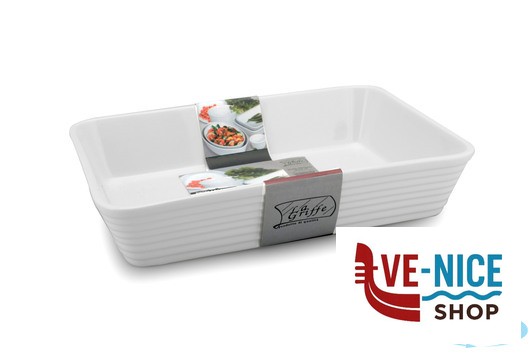 pirofile PIROFILA BIANCA RETTANGOLARE 20,3X13X5 CM. 1153H-C207-8 IMPORT COTTURA - immagine 2