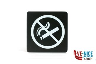 segnaletiche PITTOGRAMMI PVC NERO - DIVIETO FUMO 16X16 PR15-DFU STILCASA