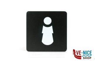 segnaletiche PITTOGRAMMI PVC NERO - DONNA 16X16 PR2-D STILCASA