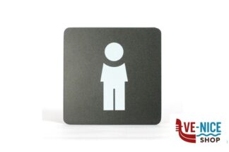 segnaletiche PITTOGRAMMI PVC NERO - UOMO CM 16X16 PR1-U STILCASA