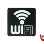 segnaletiche PITTOGRAMMI PVC NERO - WI-FI CM 16X16 PR23-WF STILCASA