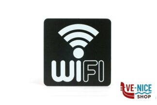 segnaletiche PITTOGRAMMI PVC NERO - WI-FI CM 16X16 PR23-WF STILCASA