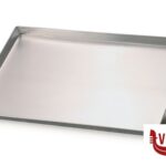 alluminio TEGLIA RETTANGOLARE IN LEGA ALLUMINIO CON ORLO CM 60X40H3 AGNELLI