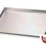 alluminio TEGLIA RETTANGOLARE IN LEGA ALLUMINIO CON ORLO CM 40X30 H 3 AGNELLI