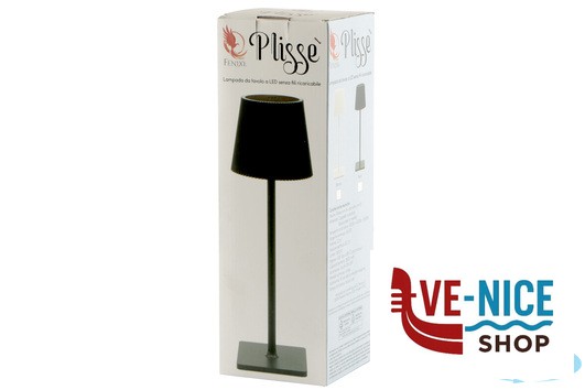 lampade PLISSE-LAMPADA TAVOLO LED CM.10XH.34 BIANCA IMPORT TAVOLA PROFESSIONAL - immagine 4