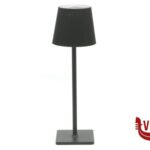 lampade PLISSE-LAMPADA TAVOLO LED CM.10XH.34 NERA IMPORT TAVOLA PROFESSIONAL