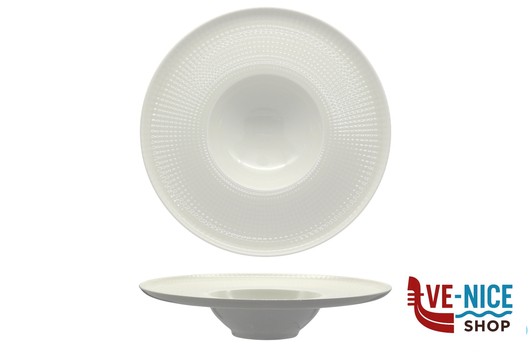 fondo POINT- PIATTO PASTA GOURMET CM 28 A FALDA ARIANE FINE PORCELAIN