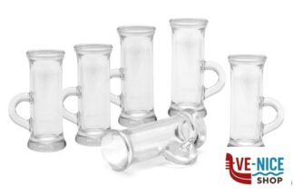 vetro POLO TRASPARENTE - CONFEZIONE 6 BICCHIERI VODKA CC.45 BORGONOVO