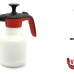 giardinaggio POMPA PRESSIONE DELTA BIANCA-ROSSA  7407.R031CON QUANIZIONE SPECIALE ADATTA A MATERIALI ACIDI CAPACITA' 1,75 LITRI. EPOCA