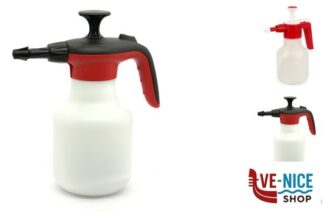 giardinaggio POMPA PRESSIONE DELTA BIANCA-ROSSA 7407.R031CON QUANIZIONE SPECIALE ADATTA A MATERIALI ACIDI CAPACITA' 1,75 LITRI. EPOCA