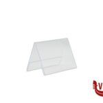 arredamento PORTAPOSTER DA TAVOLO IN ACRILICO FORMATO CAVALLETTO A7, CM 10,6X7,8X6,7     PFT-ACV-A7 SECURIT