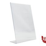 arredamento PORTA POSTER DA TAVOLO IN ACRILICO FORMATO INCLINATO A L A4, CM 21,2X32X8,1 PFT-ACL-A4 SECURIT