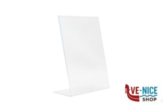 arredamento PORTA POSTER DA TAVOLO IN ACRILICO FORMATO INCLINATO A L A5, CM 15,1X21,4X7,4   PFT-ACL-A5 SECURIT
