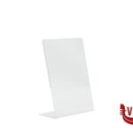 arredamento PORTA POSTER DA TAVOLO IN ACRILICO FORMATO INCLINATO A L A6, CM 10,5X15X5 PFT-ACL-A6 SECURIT