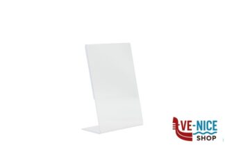 arredamento PORTA POSTER DA TAVOLO IN ACRILICO FORMATO INCLINATO A L A6, CM 10,5X15X5 PFT-ACL-A6 SECURIT