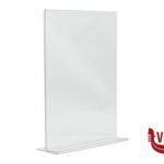 arredamento PORTA POSTER DA TAVOLO IN ACRILICO FORMATO RETTO A L A4, CM 21X30 PFT-ACV-A4 SECURIT