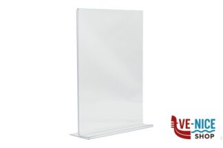 arredamento PORTA POSTER DA TAVOLO IN ACRILICO FORMATO RETTO A L A4, CM 21X30 PFT-ACV-A4 SECURIT