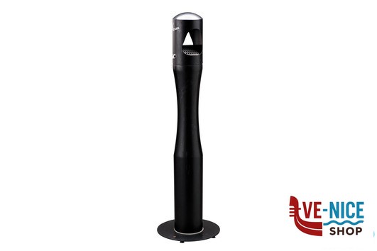 posacenere PORTACENERE INOX COLONNA SAGOMATO BIRKIN NERO MEDIAL INTERNATIONAL SPA SOCIO UNICO