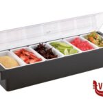 0 PORTACONDIMENTI CM.50X16 H.10 6 VASCHETTE ABS, PC, PP 93171 APS  ASSHEUER POTT GMBH E CO KG