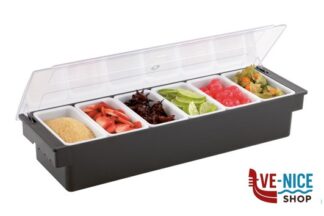 0 PORTACONDIMENTI CM.50X16 H.10 6 VASCHETTE ABS, PC, PP 93171 APS  ASSHEUER POTT GMBH E CO KG