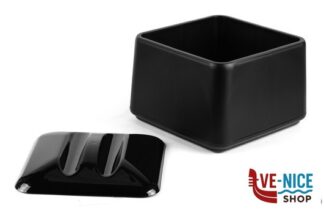 glacette/secchiello ghiaccio PORTAGHIACCIO QUADRO CON COPERCHIO NERO MC DI MONTAGNER