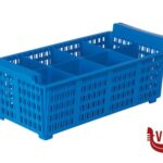 pulizia-igiene PORTAPOSATE 8 SCOMPARTI BLU CM.43,0X20,5XH.14 X LAVASTOVIGLIE RCEST08 INOX MACEL