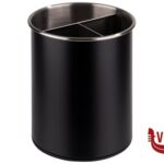 inox CESTINO PORTAPOSATE GIREVOLE CM.13 H16,5 INTERNO: FINITURA OPACA, INCLUSO DIVISORIO RIMOVIBILE (3 SCOMPARTI), FONDO ANTIGRAFFIO, INSERTO SILICONE APS  ASSHEUER POTT GMBH E CO KG