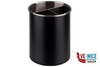 inox CESTINO PORTAPOSATE GIREVOLE CM.13 H16,5 INTERNO: FINITURA OPACA, INCLUSO DIVISORIO RIMOVIBILE (3 SCOMPARTI), FONDO ANTIGRAFFIO, INSERTO SILICONE APS ASSHEUER POTT GMBH E CO KG