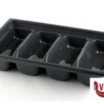 porta posate PORTAPOSATE HORECA GN 1.1 CM 32,5X53XH.9,5 GRIGIO MOBIL PLASTIC