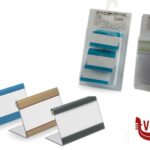 segnaletiche PORTAPREZZI CON CARTONCINI COLORI E MISURE ASSORTITE EUROTARGHE SNC DI POZZAGLIO ANTONIO E C.