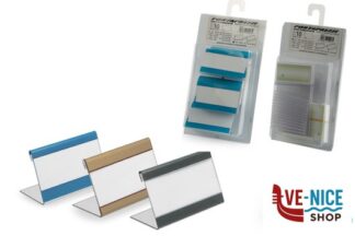 segnaletiche PORTAPREZZI CON CARTONCINI COLORI E MISURE ASSORTITE EUROTARGHE SNC DI POZZAGLIO ANTONIO E C.