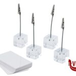 0 PORTATARGHE NUMERO SET 4 PEZZI CM 12XH.8 IN ACRILICO APS  ASSHEUER POTT GMBH E CO KG