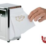 0 PORTATOVAGLIOLI IN ACCIAIO INOX CM.10X11,5 H.18,5 CON PIEDINI ANTISCIVOLO, PER TOVAGLIOLI PIEGATI 1/8 11720 APS  ASSHEUER POTT GMBH E CO KG