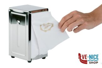 0 PORTATOVAGLIOLI IN ACCIAIO INOX CM.10X11,5 H.18,5 CON PIEDINI ANTISCIVOLO, PER TOVAGLIOLI PIEGATI 1/8 11720 APS  ASSHEUER POTT GMBH E CO KG